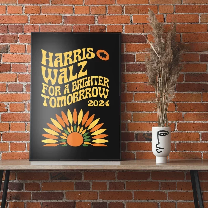 For A Brighter Tomorrow Harris Walz 2024 Premium Poster