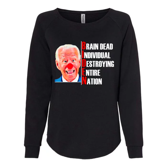 Funny Anti Biden Womens California Wash Sweatshirt