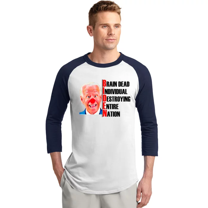 Funny Anti Biden Baseball Sleeve Shirt