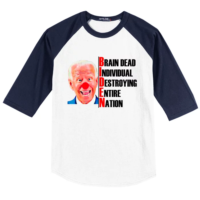 Funny Anti Biden Baseball Sleeve Shirt