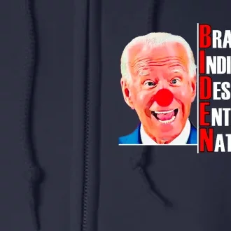 Funny Anti Biden Full Zip Hoodie