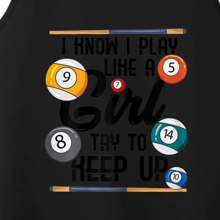 Funny Artistic Billiards Gift For Father's Day Performance Tank