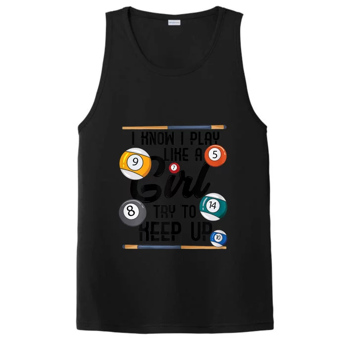 Funny Artistic Billiards Gift For Father's Day Performance Tank