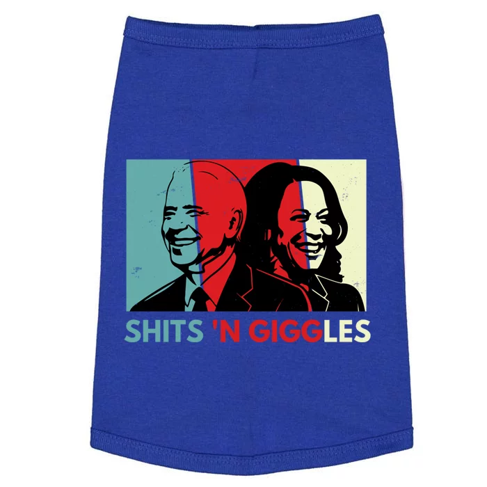 Funny Anti Biden Harris Shits N Giggles Political Gift Great Gift Doggie Tank