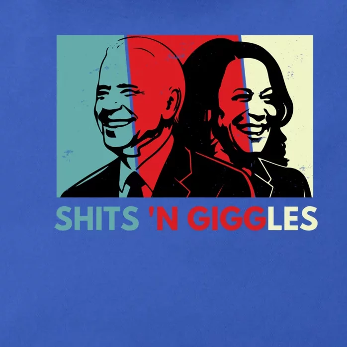 Funny Anti Biden Harris Shits N Giggles Political Gift Great Gift Zip Tote Bag