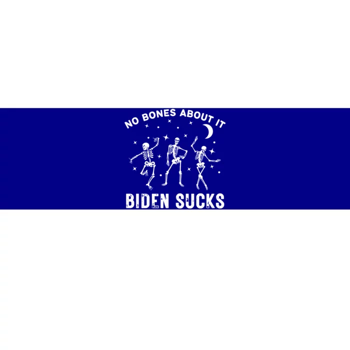 Funny Anti Biden Halloween Biden Sucks Dancing Skeletons Gift Bumper Sticker