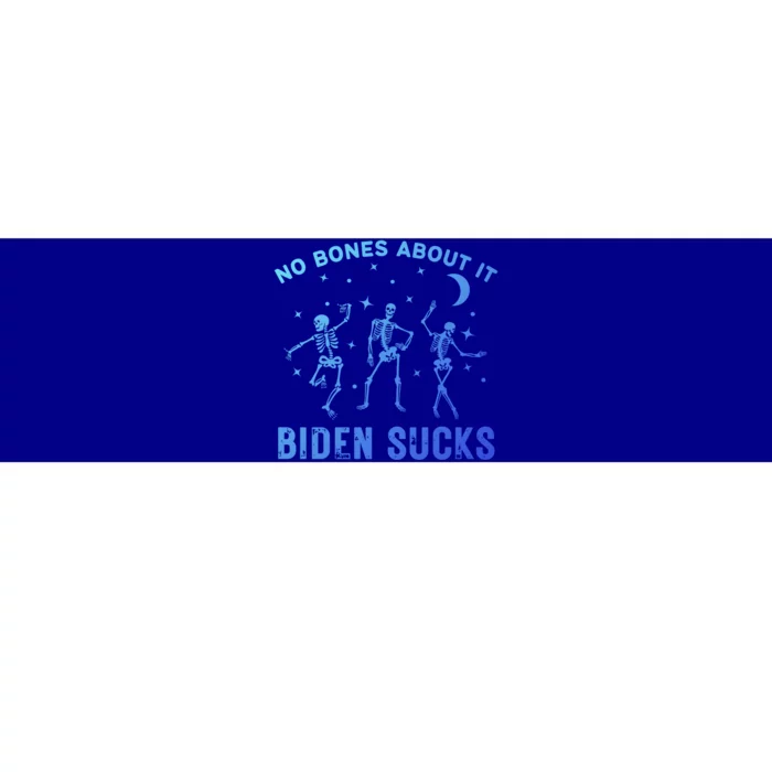 Funny Anti Biden Halloween Biden Sucks Dancing Skeletons Meaningful Gift Bumper Sticker