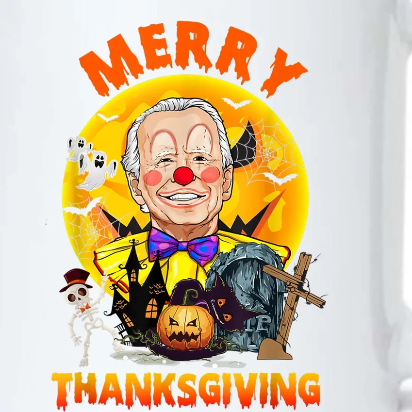 Funny Anti Biden Merry Thanksgiving Confused Halloween Black Color Changing Mug