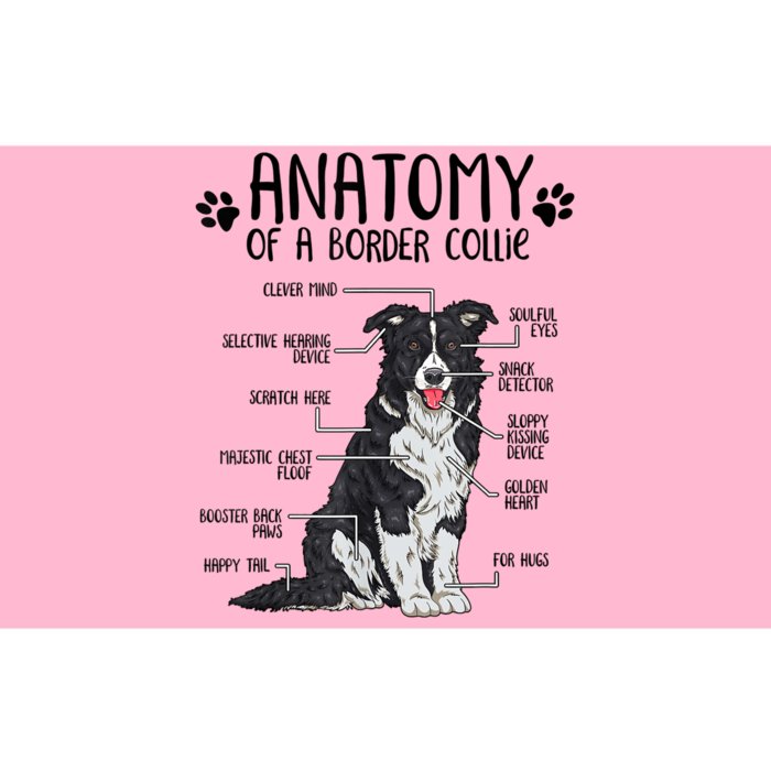 Funny Anatomy Border Collie Dog Lover Gift Bumper Sticker