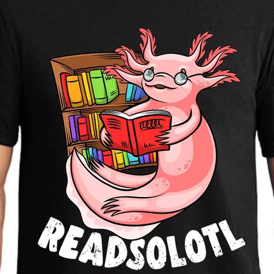 Funny Axolotl Book Lover Reading Lover Literature Pajama Set