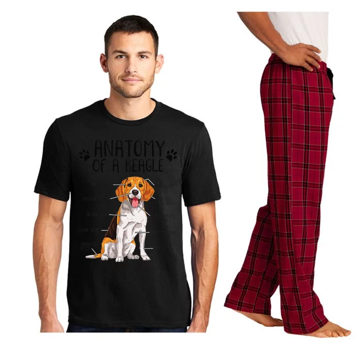 Funny Anatomy Beagle Dog Owner Pet Lover Pajama Set