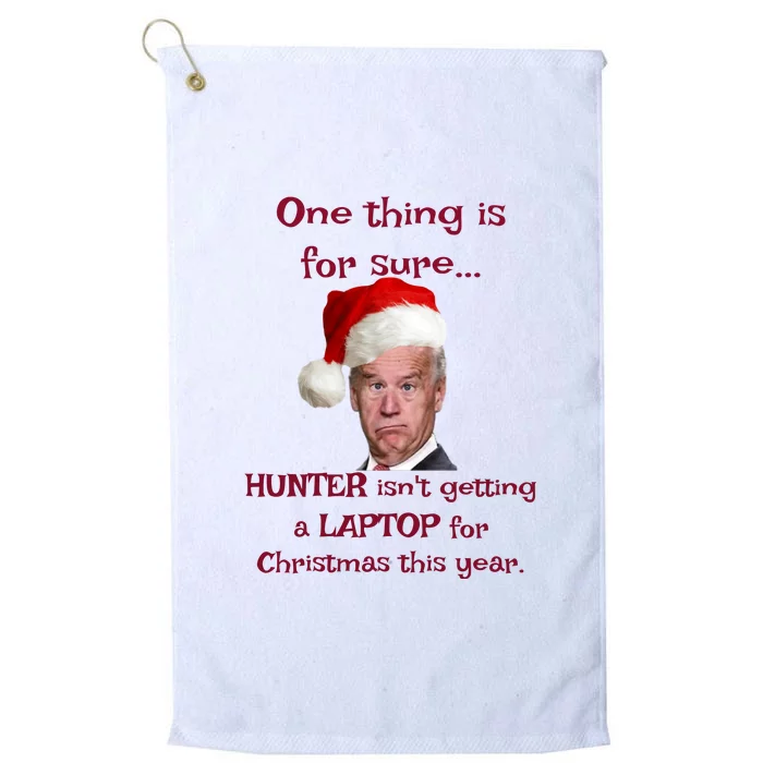 Funny Anti Biden Christmas Platinum Collection Golf Towel