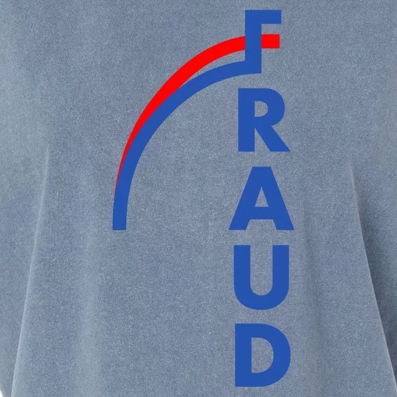 Fraud Anti Biden Garment-Dyed Women's Muscle Tee