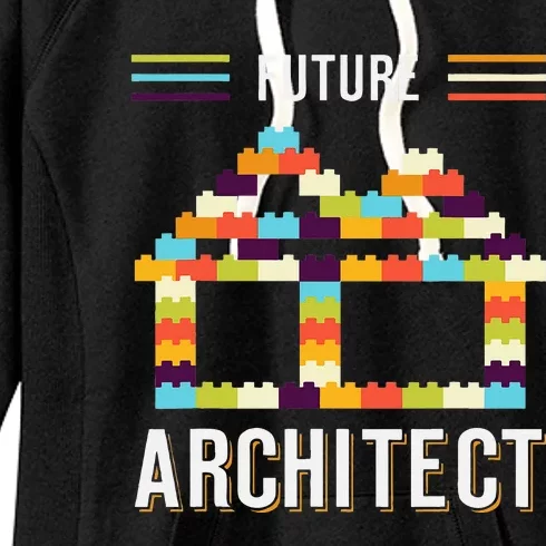 Future Architect Building Blocks Brick Gift for Cute Women's Fleece Hoodie