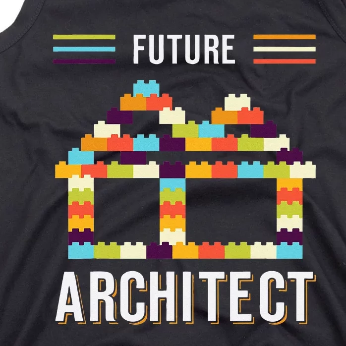 Future Architect Building Blocks Brick Gift for Cute Tank Top