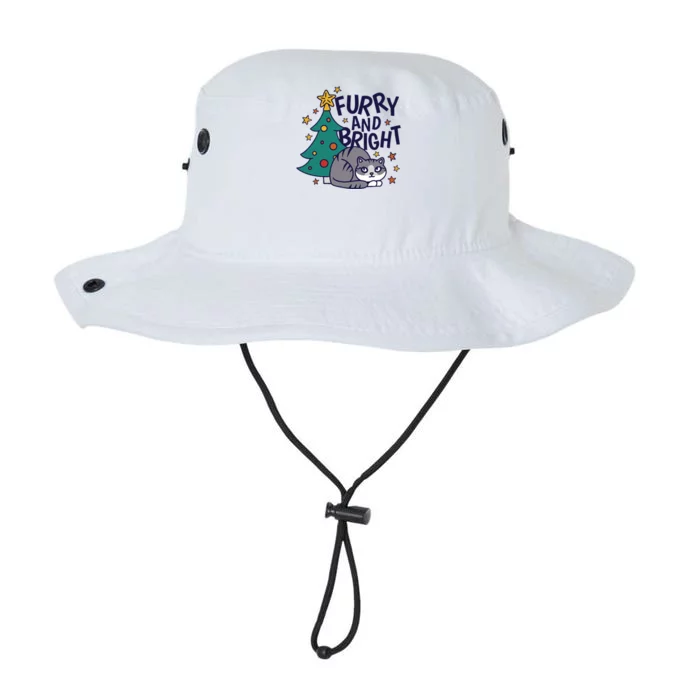 Furry And Bright Funny Cute Christmas Cat Legacy Cool Fit Booney Bucket Hat