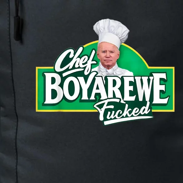 Funny Anti Biden Shirt Chef Boyarewe Fucked Gift Chef BOYAREWE Fucked Daily Commute Backpack