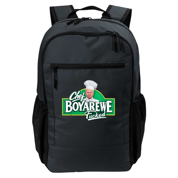 Funny Anti Biden Shirt Chef Boyarewe Fucked Gift Chef BOYAREWE Fucked Daily Commute Backpack