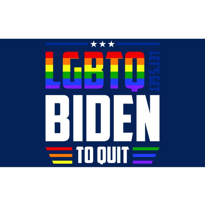 Funny Anti Biden LGBTQ Lets Get Biden To Quit Bumper Sticker