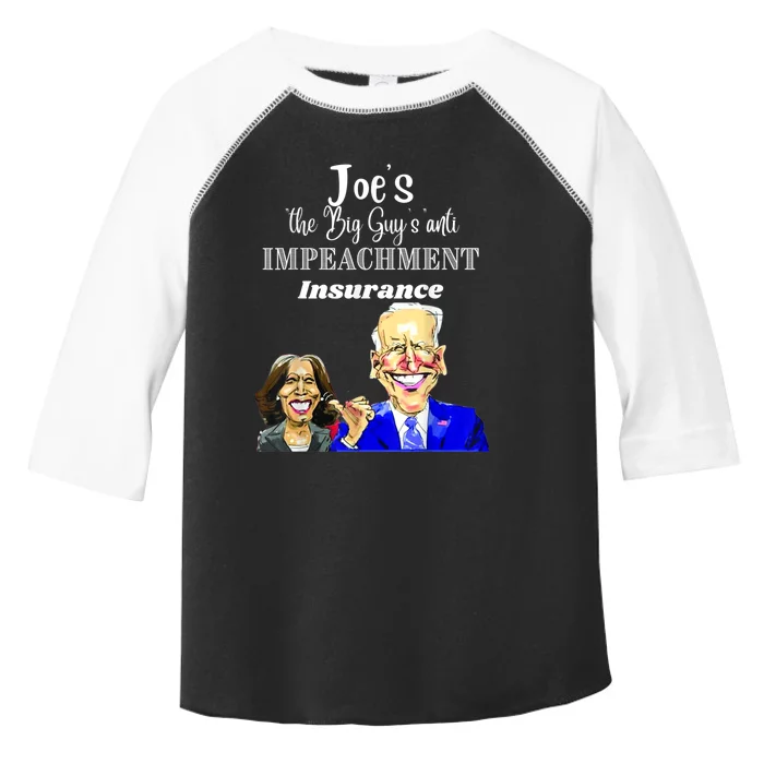 Funny Anti Biden Harris The Big Guy Impeachment Insurance Toddler Fine Jersey T-Shirt