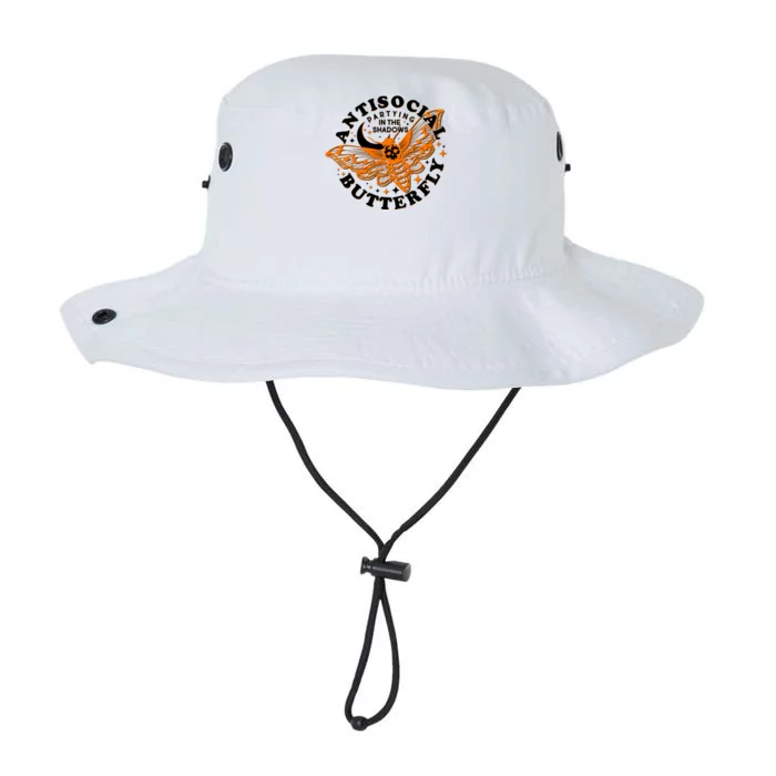 Funny Antisocial Butterfly Moth Partying In The Shadows Legacy Cool Fit Booney Bucket Hat