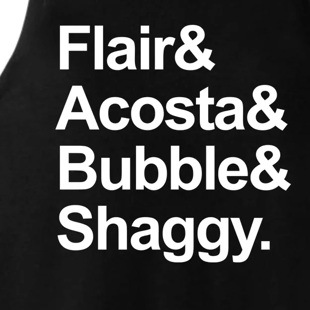 Flair Acosta Bubble And Shaggy Ladies Tri-Blend Wicking Tank