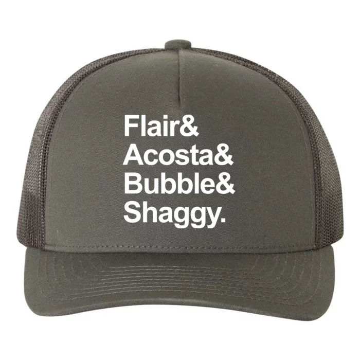 Flair Acosta Bubble And Shaggy Yupoong Adult 5-Panel Trucker Hat