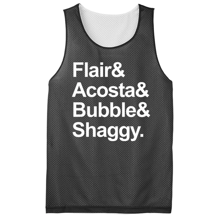 Flair Acosta Bubble And Shaggy Mesh Reversible Basketball Jersey Tank