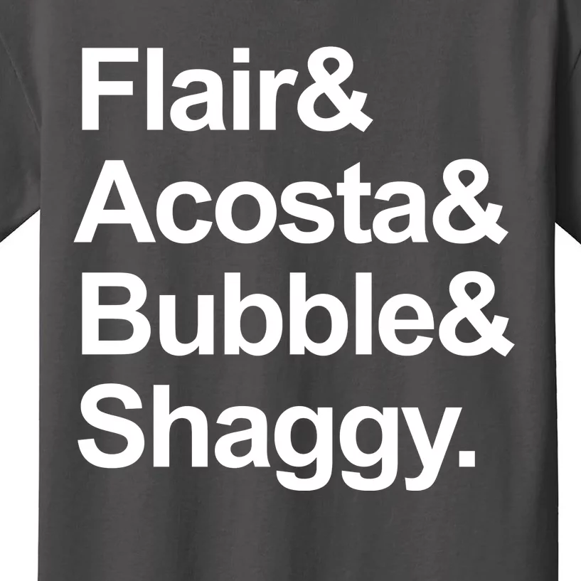 Flair Acosta Bubble And Shaggy Kids T-Shirt