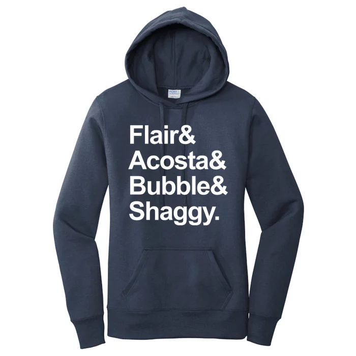 Flair Acosta Bubble And Shaggy Women's Pullover Hoodie