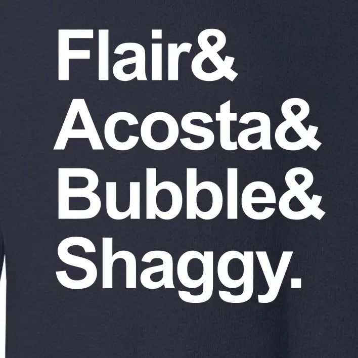 Flair Acosta Bubble And Shaggy Toddler Sweatshirt