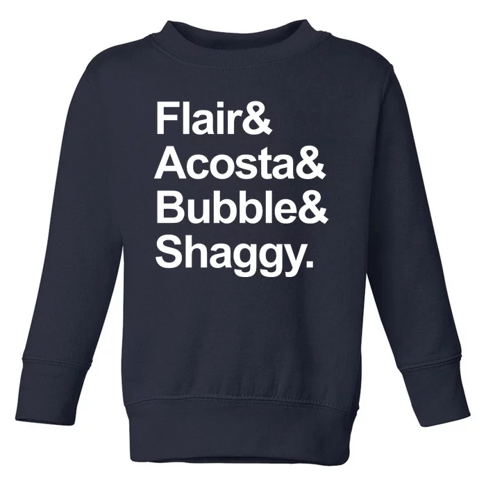 Flair Acosta Bubble And Shaggy Toddler Sweatshirt