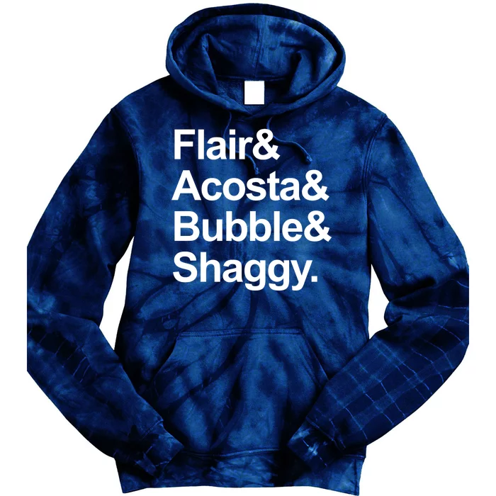 Flair Acosta Bubble And Shaggy Tie Dye Hoodie