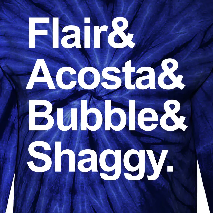 Flair Acosta Bubble And Shaggy Tie-Dye Long Sleeve Shirt