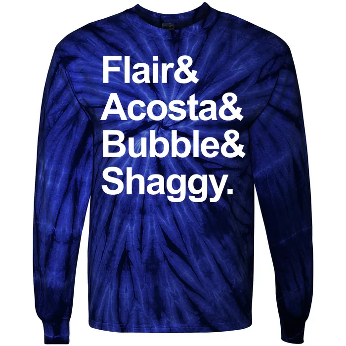 Flair Acosta Bubble And Shaggy Tie-Dye Long Sleeve Shirt