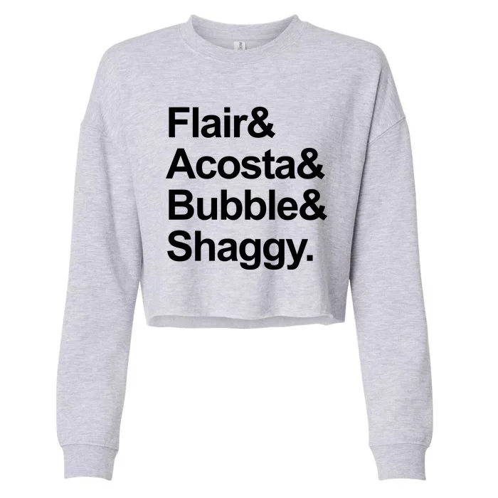 Flair Acosta Bubble And Shaggy Cropped Pullover Crew