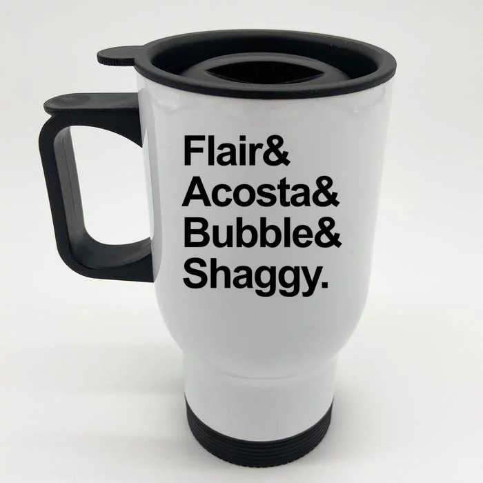 Flair Acosta Bubble And Shaggy Front & Back Stainless Steel Travel Mug