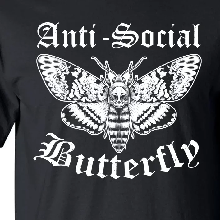 Funny Antisocial Butterfly Design, Introvert Humor Tall T-Shirt