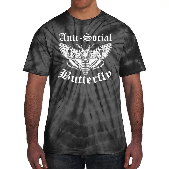 Funny Antisocial Butterfly Design, Introvert Humor Tie-Dye T-Shirt