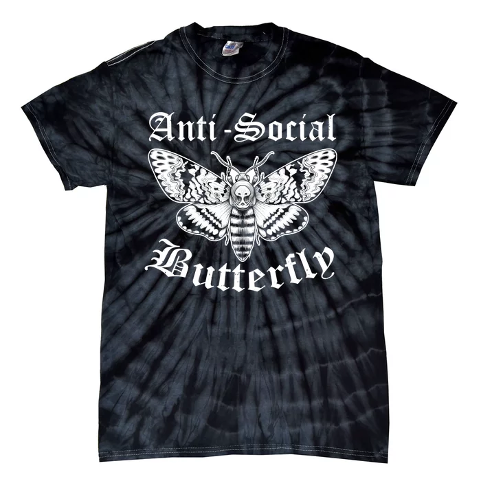 Funny Antisocial Butterfly Design, Introvert Humor Tie-Dye T-Shirt