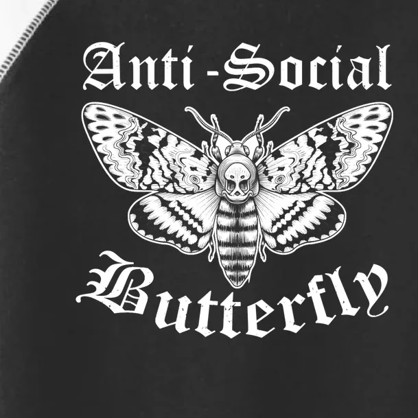 Funny Antisocial Butterfly Design, Introvert Humor Toddler Fine Jersey T-Shirt