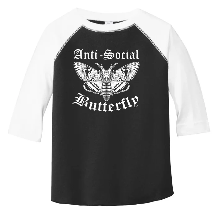 Funny Antisocial Butterfly Design, Introvert Humor Toddler Fine Jersey T-Shirt