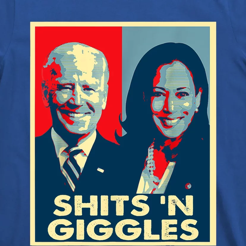 Funny Anti Biden Harris Shits 'N Giggles Political Gift T-Shirt