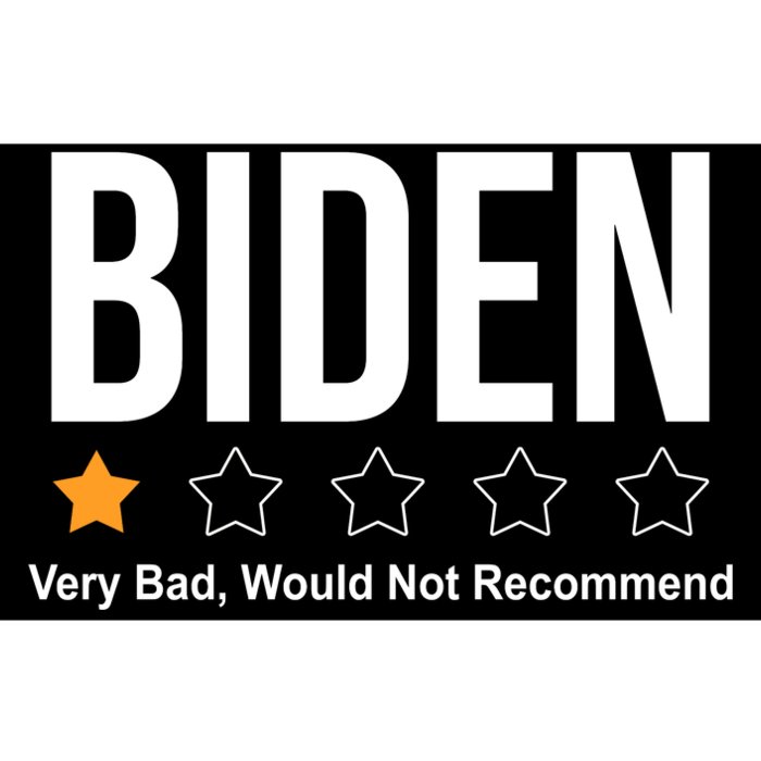 Funny Anti Biden Pro Trump 1 Star Rating Election Vote 2024 Bumper Sticker