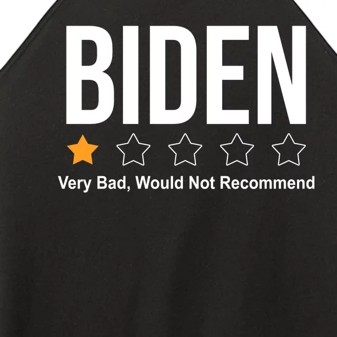 Funny Anti Biden Pro Trump 1 Star Rating Election Vote 2024 Women’s Perfect Tri Rocker Tank