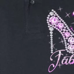 Fabulous & 30 Sparkly Shiny Heel 30th Birthday Softstyle Adult Sport Polo