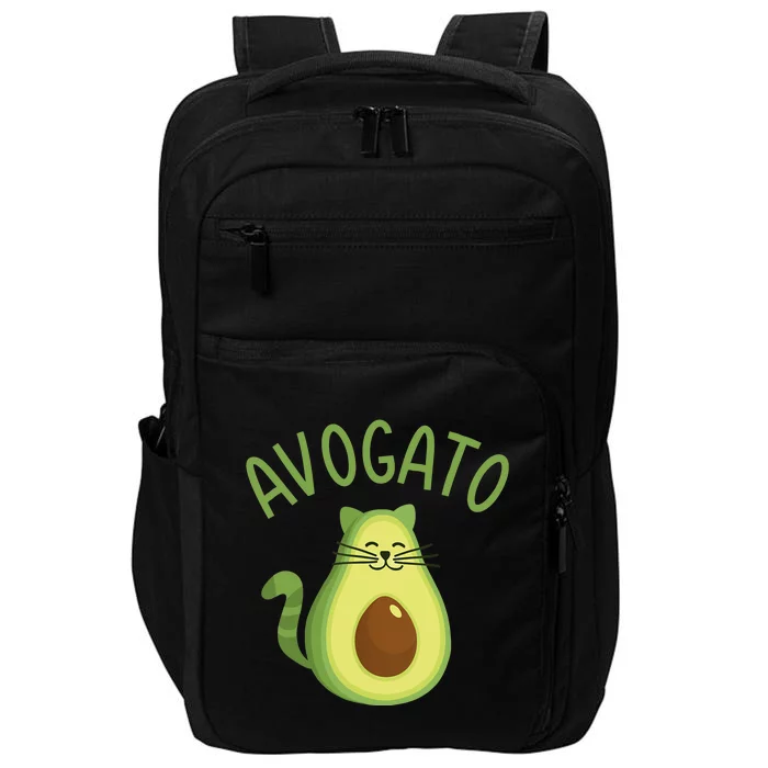 Funny Avogato Cat For Avocado Lover And Cinco De Mayo Impact Tech Backpack