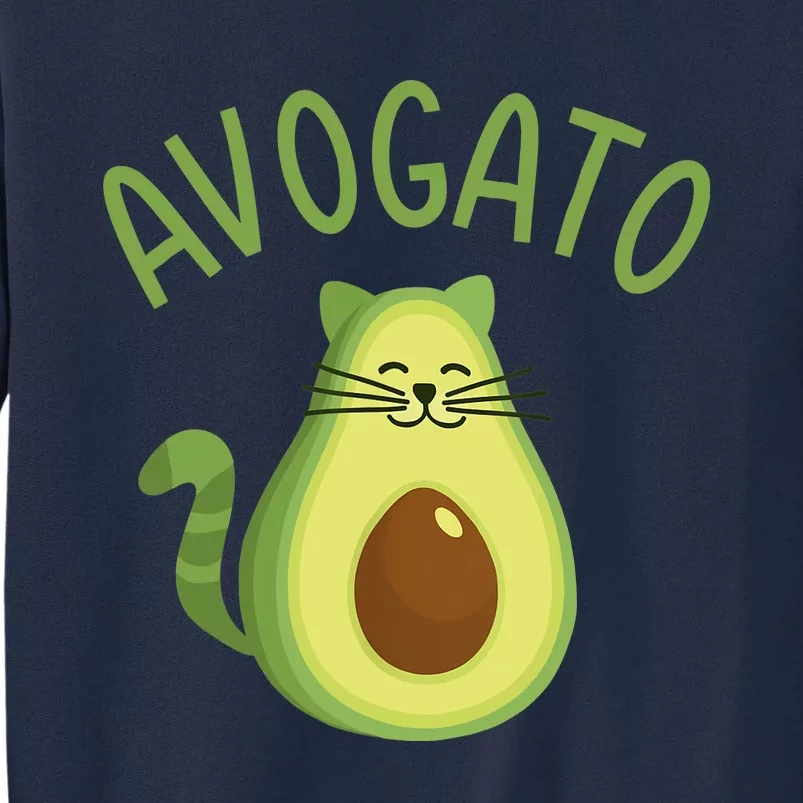 Funny Avogato Cat For Avocado Lover And Cinco De Mayo Tall Sweatshirt