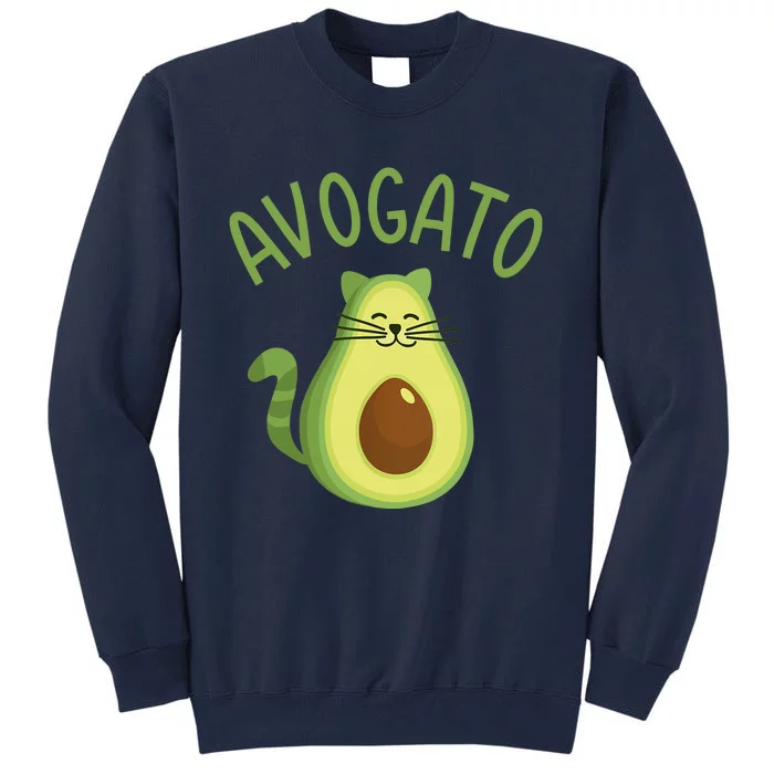 Funny Avogato Cat For Avocado Lover And Cinco De Mayo Tall Sweatshirt