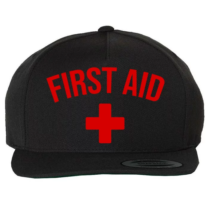 First Aid Cross Cool Medic Emergency Staff Uniform Gift Wool Snapback Cap